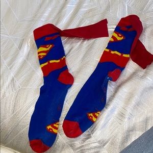 Superman socks with cape